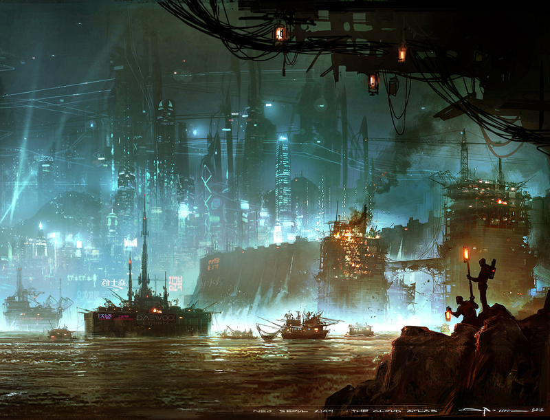 Illustration for article titled An Exclusive Look at the Stunning Concept Art Behind Cloud Atlas' Future Seoul